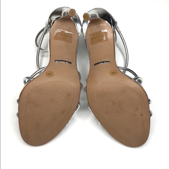 3 🟪 for $40 Tubular Mirrored Dress Sandal Gianni Bini EUC 7 - Picture 7 of 9